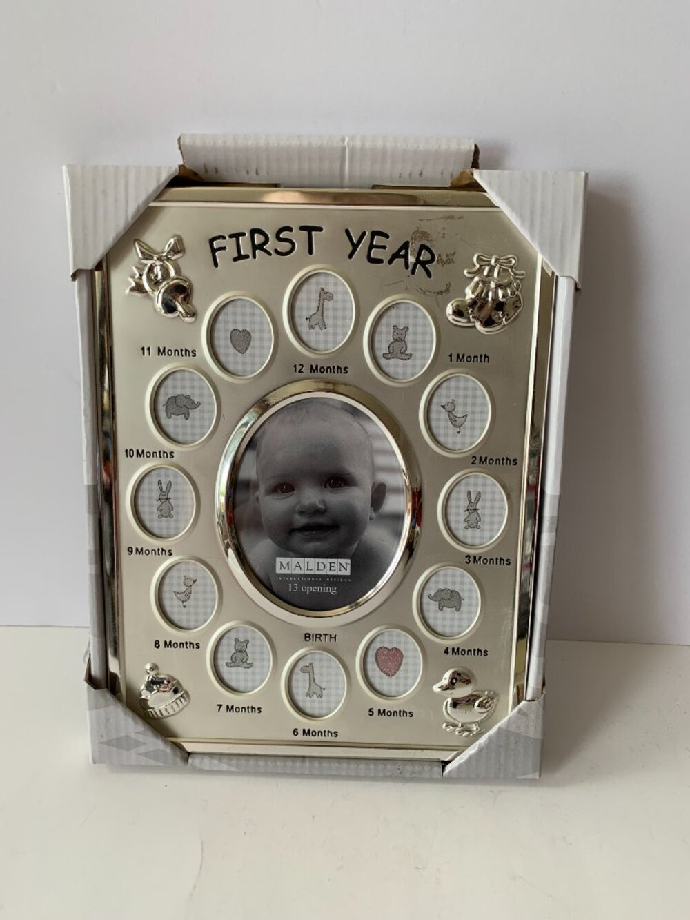 NEW IN BOX Malden First Year Baby Photo Frame